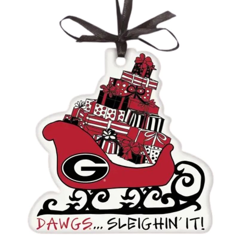 UGA Sleighin It Ornament